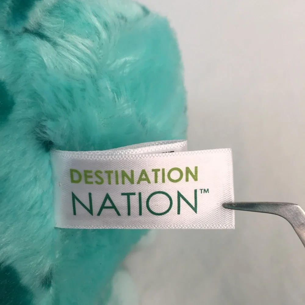 Aurora Destination Nation Leopard Plush 11in Teal Spotted Glitter‎ Eyes 2022